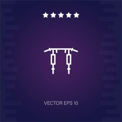 horizontal bar vector icon modern illustration