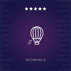 hot air balloon vector icon modern illustration
