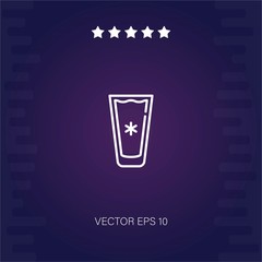 iced coffee vector icon modern illustration