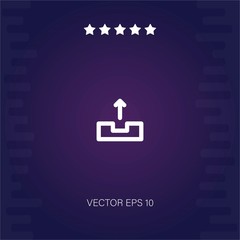 outbox vector icon modern illustration