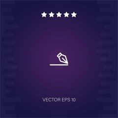 signature vector icon modern illustration