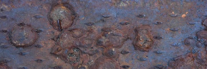 Rusty and weathered metal background