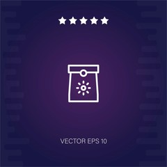 take away breakfast vector icon modern illustration