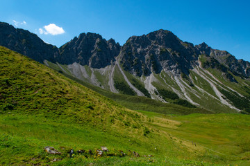 Obraz premium Grosses Walsertal Berge