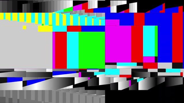 Television screen glitch distortion 4k