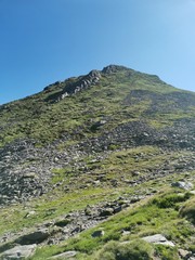 mountain landscape with blue sky