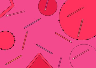 Colored pencil illustration 