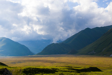 Obraz premium Amazing and beautiful mountain range landscape, ,peak and hill.