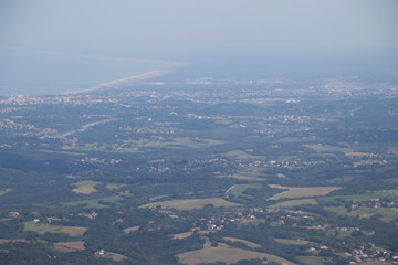 Aerrial view of the Aquitaine shore