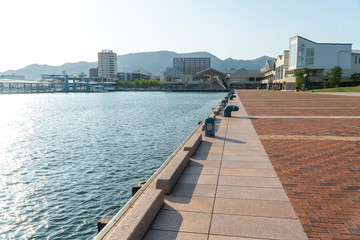 Obraz premium 長崎県佐世保市 佐世保港の風景