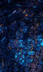Poster Im Rahmen abstract blue background with reflection © igor_shmel