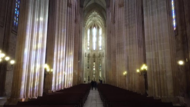Abbey in Monastery of Batalha in Portugal. UNESCO World Heriatge Site