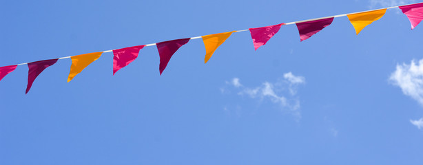 Obraz premium Party flags in the sky