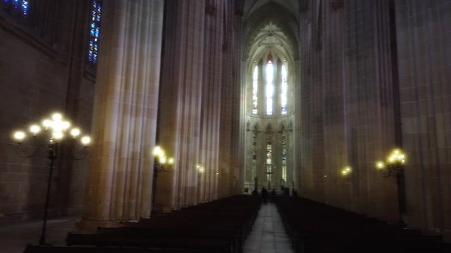 Abbey in Monastery of Batalha in Portugal. UNESCO World Heriatge Site