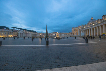 Naklejka premium View of Saint Peter's Square, Vatican City, Rome, Italy