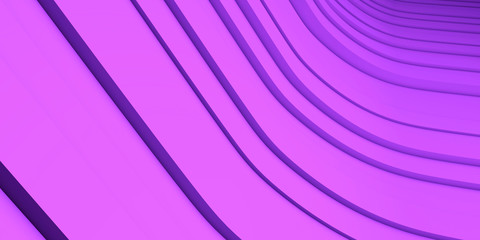 Background dynamic lines purple 3d rendering