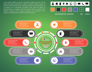 Infographic modern design