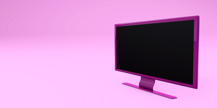 TV close-up content 3d concept 3d rendering