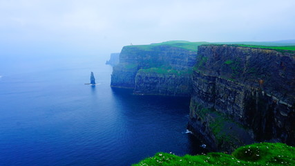 view of the sea from the cliff