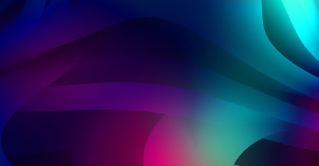 Abstract background with colorful gradient. Vibrant graphic wallpaper with stripes design. Fluid 2D illustration of modern movement.