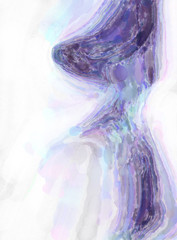 Watercolor strokes on surface. Artistic background image. Abstract painting on canvas. Brushstrokes. Contemporary art. Colorful texture of hand made artwork. Modern painting.