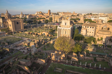 Obraz na płótnie Canvas Views of the Roman Forum, Rome, Italy