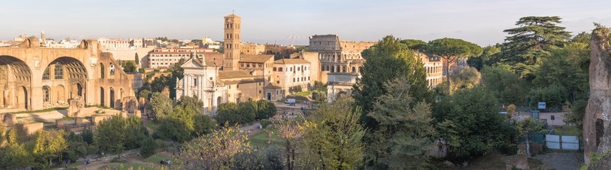 Obraz premium Panoramic views of the Roman Forum, Rome, Italy