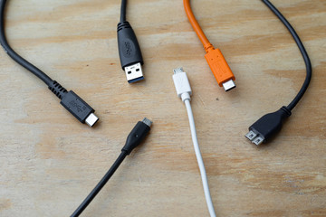 Cords and cables ready for work from home organization