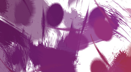 Abstract background of colorful brush strokes. Brushed vibrant wallpaper. Painted artistic creation. Unique and creative illustration.