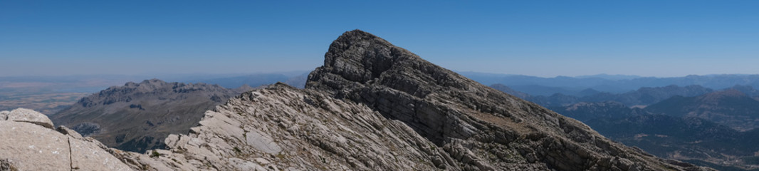 the highest mountains in the konya region, their scenery and panoramic photo