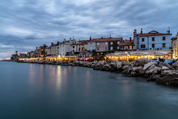 Obraz premium Piran in the evening