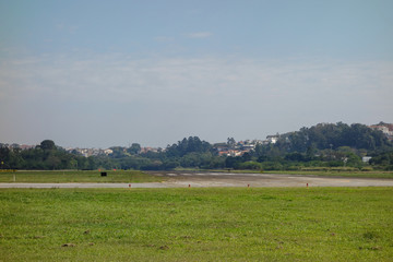 Obraz premium wide view of the Campo de Marte airport area, in Sao Paulo, Brazil