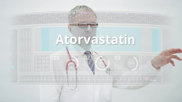 Doctor scrolls to AZITHROMYCIN generic drug name on a touchscreen display
