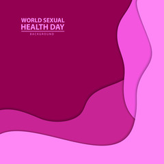 World sexual health day background