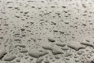 texture of water drops close up