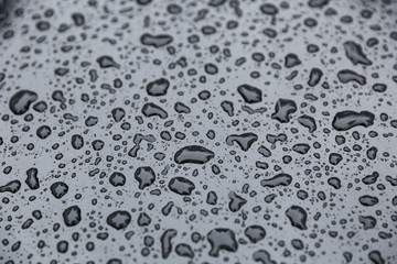 texture of water drops close up