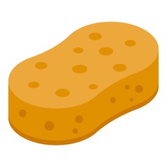 Bath sponge icon. Isometric of bath sponge vector icon for web design isolated on white background