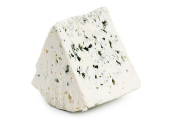 blue cheese isolated on a white background