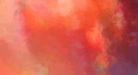 Abstract background of colorful brush strokes. Brushed vibrant wallpaper. Painted artistic creation. Unique and creative illustration.