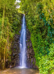 A waterfall on Mount Soufriere in Saint Vincent