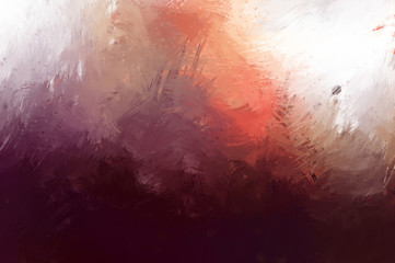 Painted composition with vibrant brush strokes. Textured colorful painting. Paint brushed wallpaper.