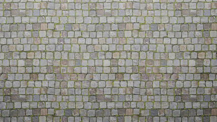 Texture of Stone paved walkway background closeup , Abstract background, empty template
