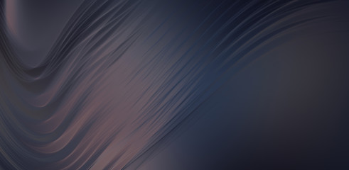 Fluid abstract background with colorful gradient. 2D illustration of modern movement.