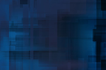 Layers of colorful and vibrant geometrical shapes. Digital illustration of a tech layout. Futuristic design template.