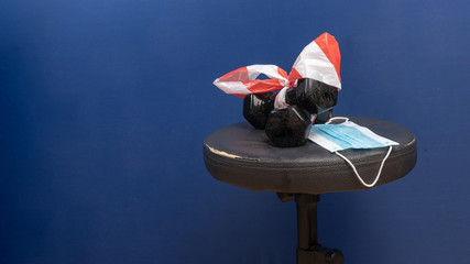 Guntels for fitness tape ban and mask for medics against covid-19 coronavirus