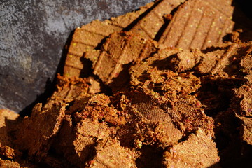 Apfelmaische von gepressten Äpfel aus Mühle