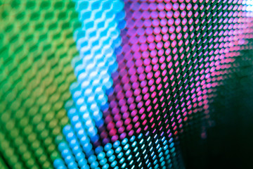 CloseUp LED blurred screen. LED soft focus background. abstract background ideal for design.