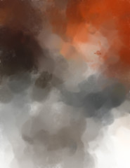 Abstract texture. Expressive handmade watercolors on surface. Watercolor brushstrokes. Modern art. Multi color backdrop. Contemporary wall art. Colorful backdrop. 2d illustration.