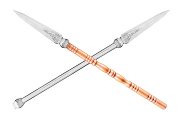 ancient sword isolated on white background