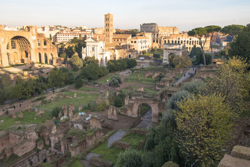 Views of the Roman Forum, Rome, Italy